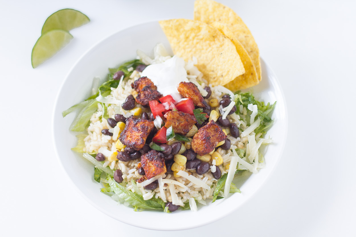 Southwestern Spiced Chickpea Burrito Bowls