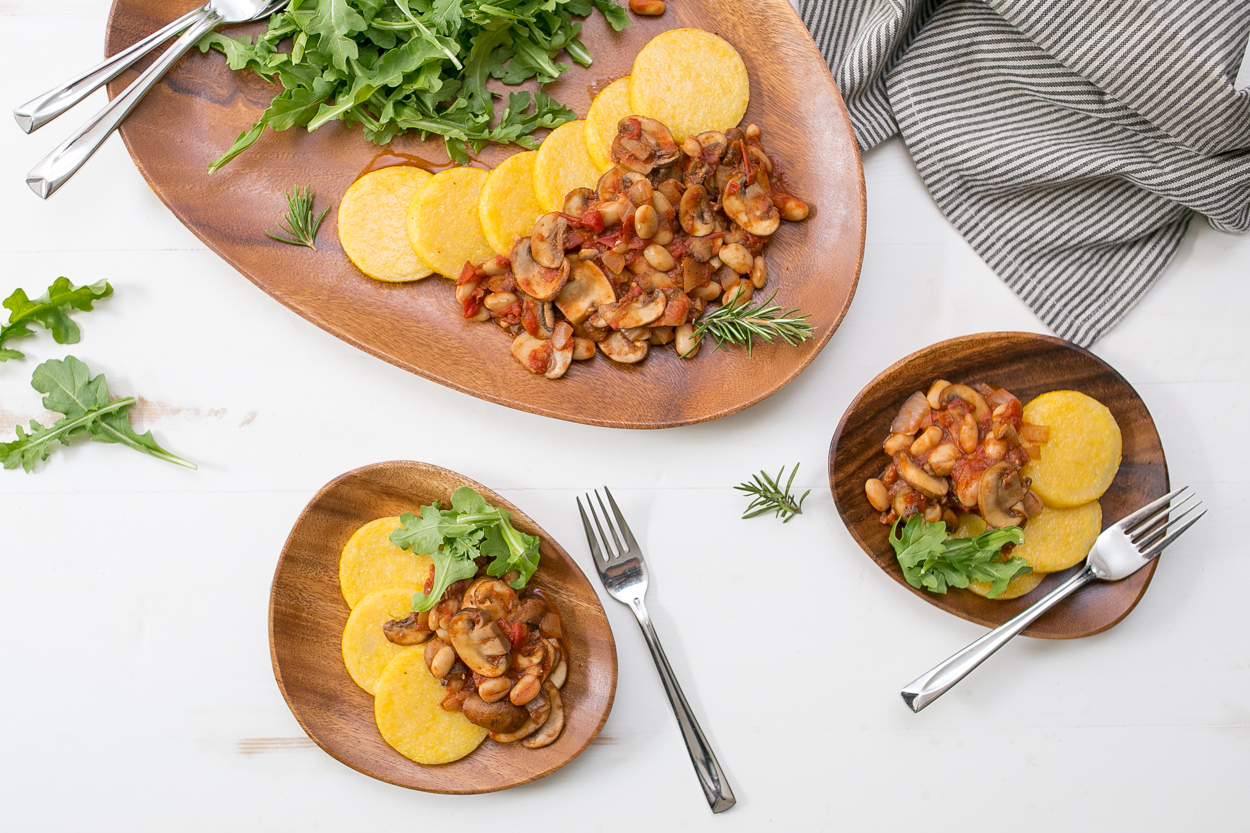 Baked Chicken Thighs with Mushroom Pan Sauce