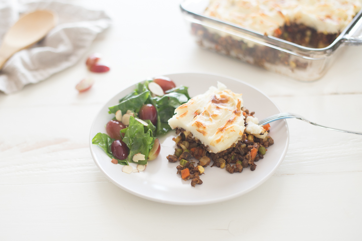 Vegetarian Shepherd's Pie with Lentils and Mushrooms