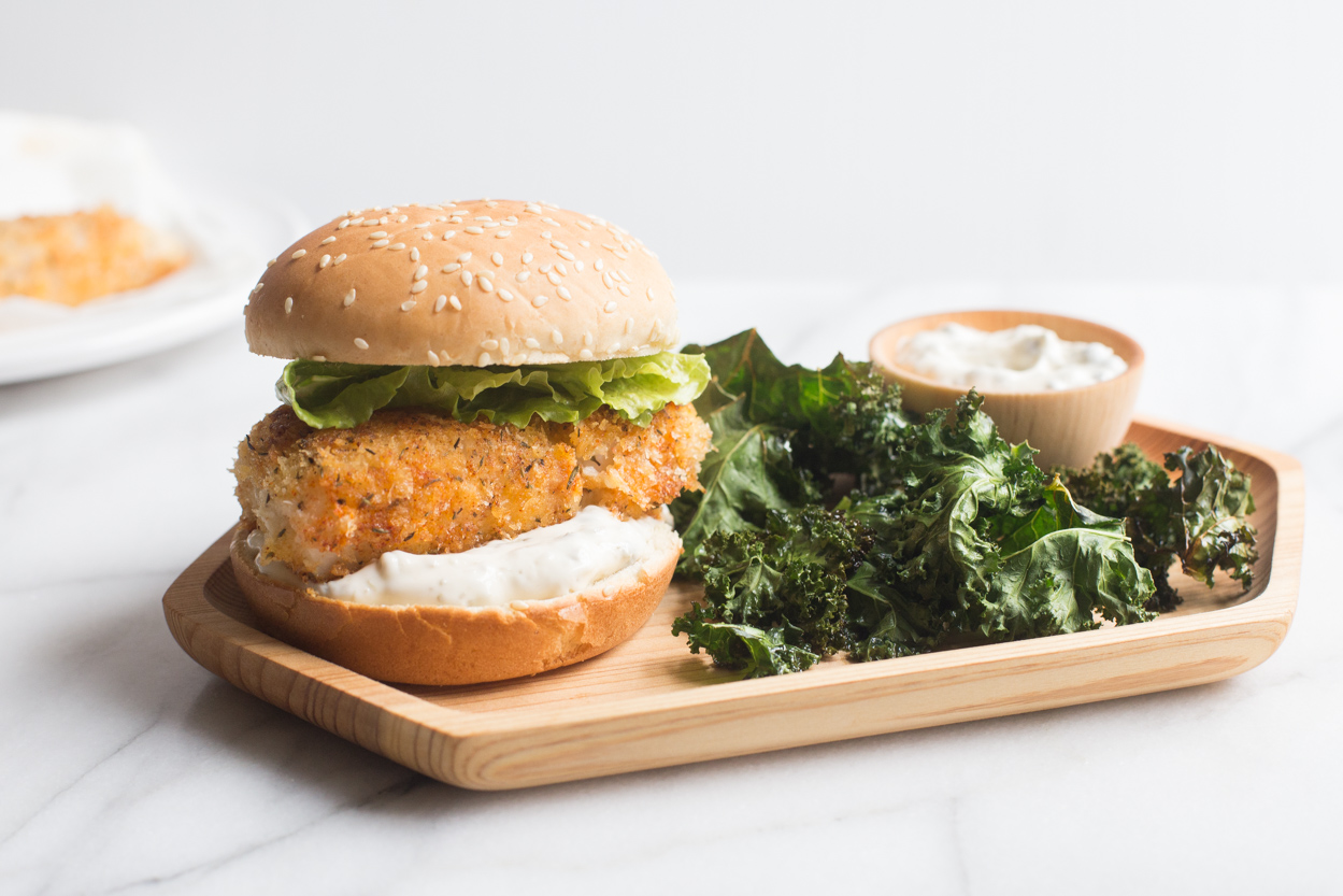 Panko-Crusted Fish Sandwiches