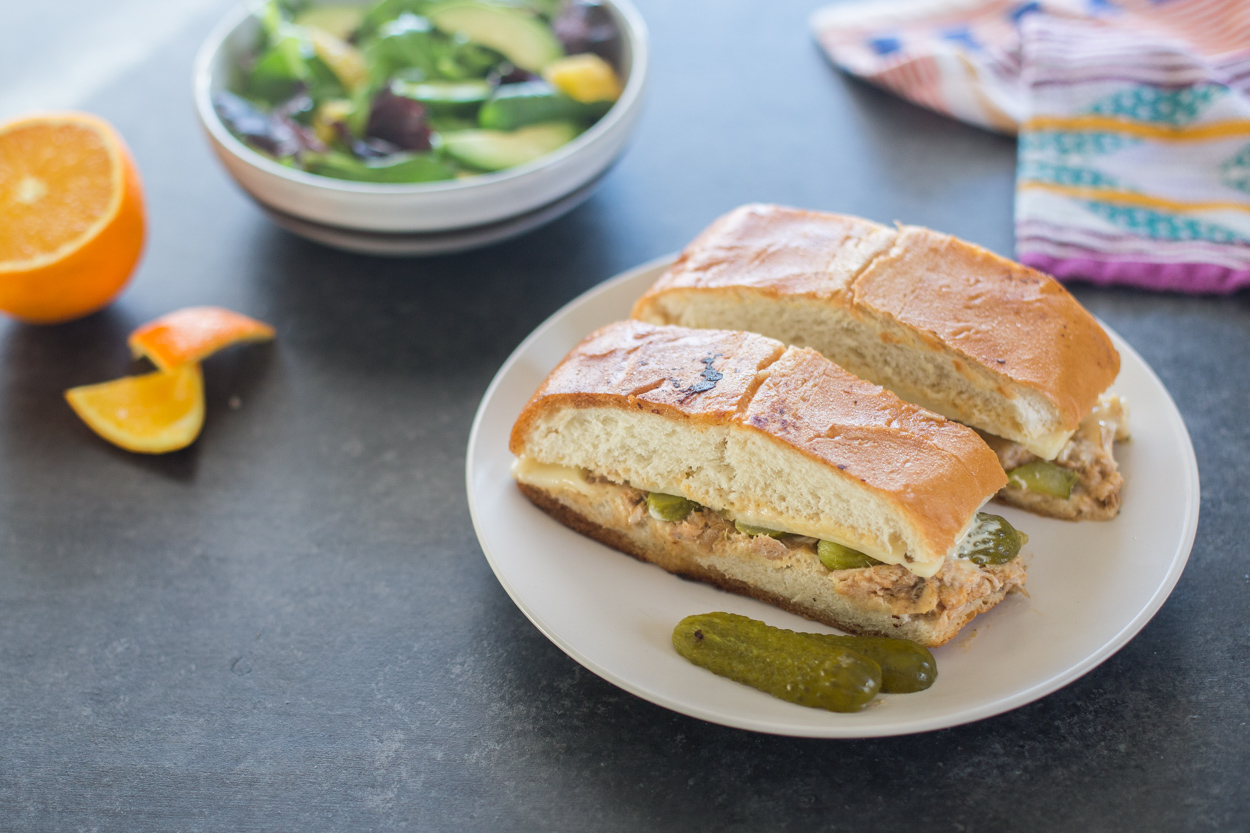 Leftover Mojo Pork Cubanos