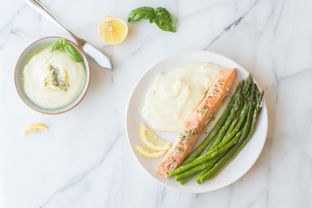 Salmon with Herb Butter