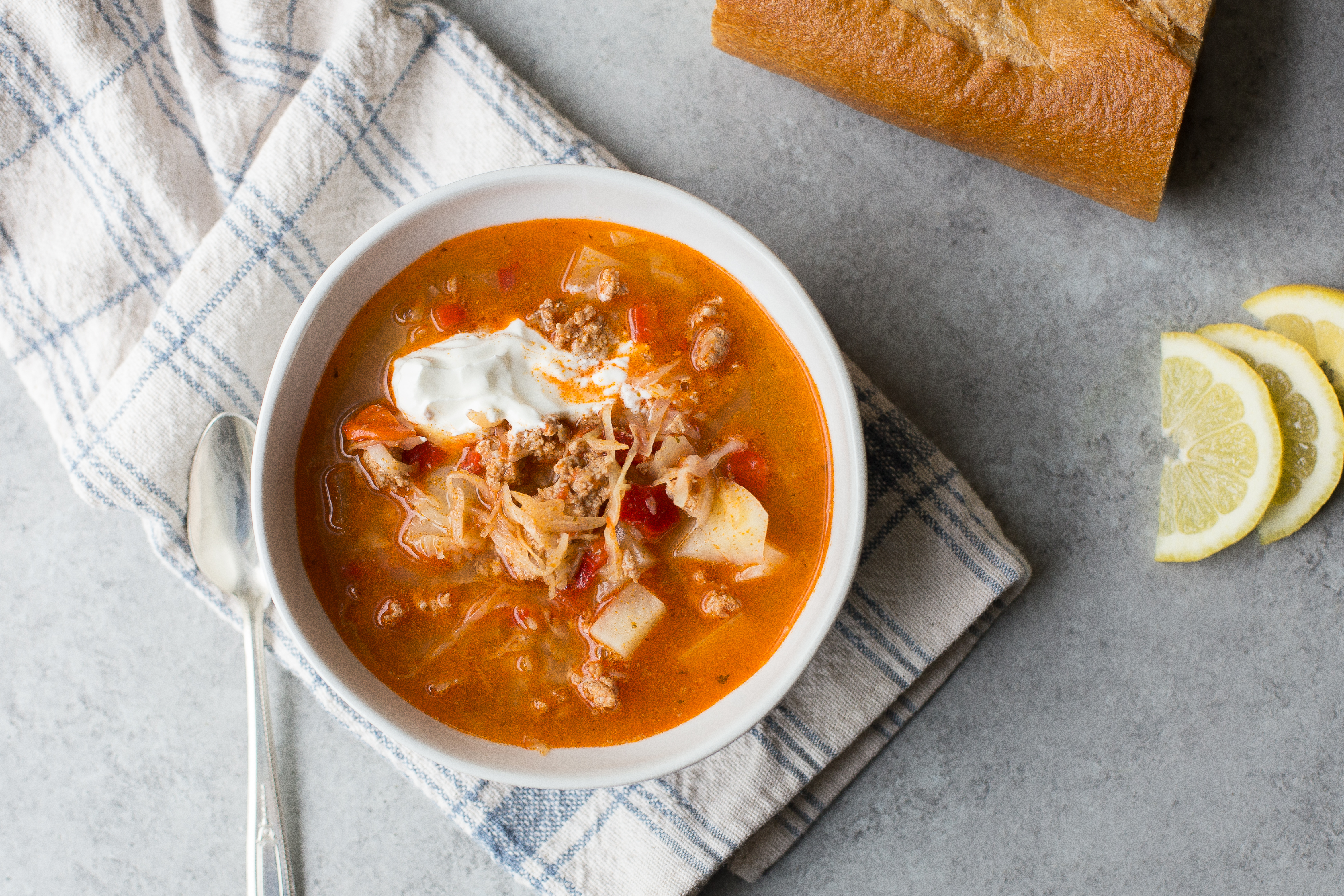 Deconstructed Stuffed Cabbage Soup