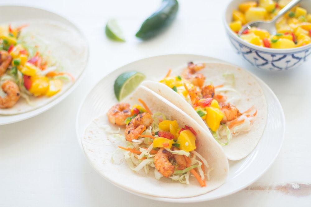 Shrimp Tacos with Pineapple