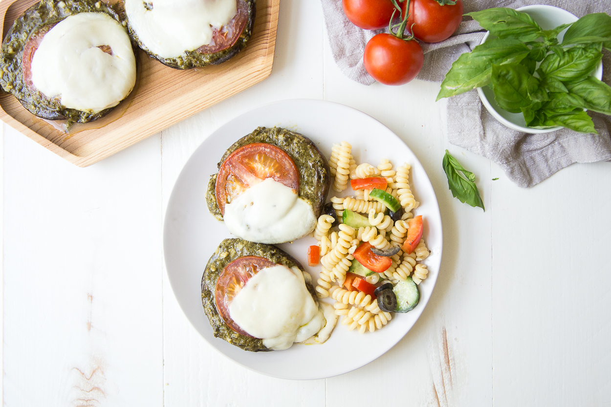 Portobello Pesto Pizzas