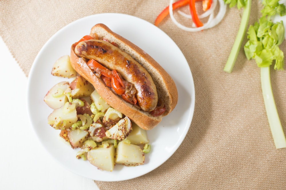 Beer Simmered Brats