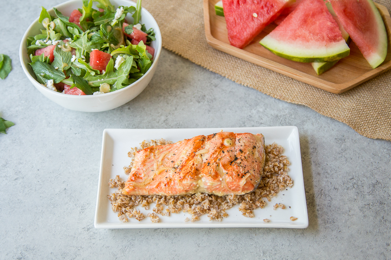 Grilled Salmon with Orange Vinaigrette