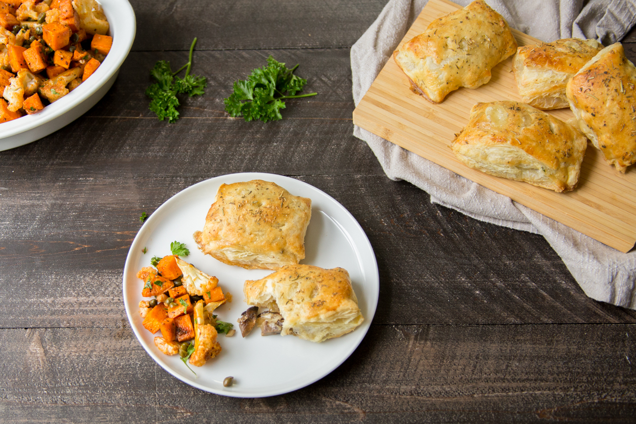 Mushroom and Swiss Cheese "Hot Pockets"