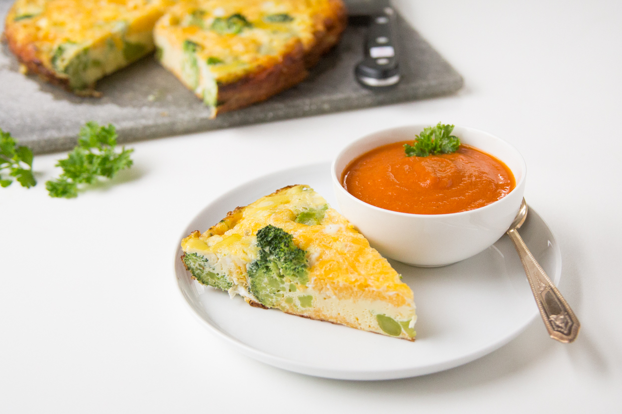 Broccoli and Cheddar Frittata 