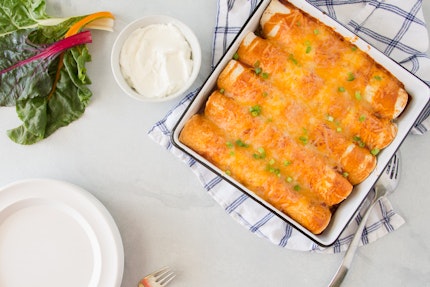 Enchiladas with Swiss Chard and Pinto Beans-image